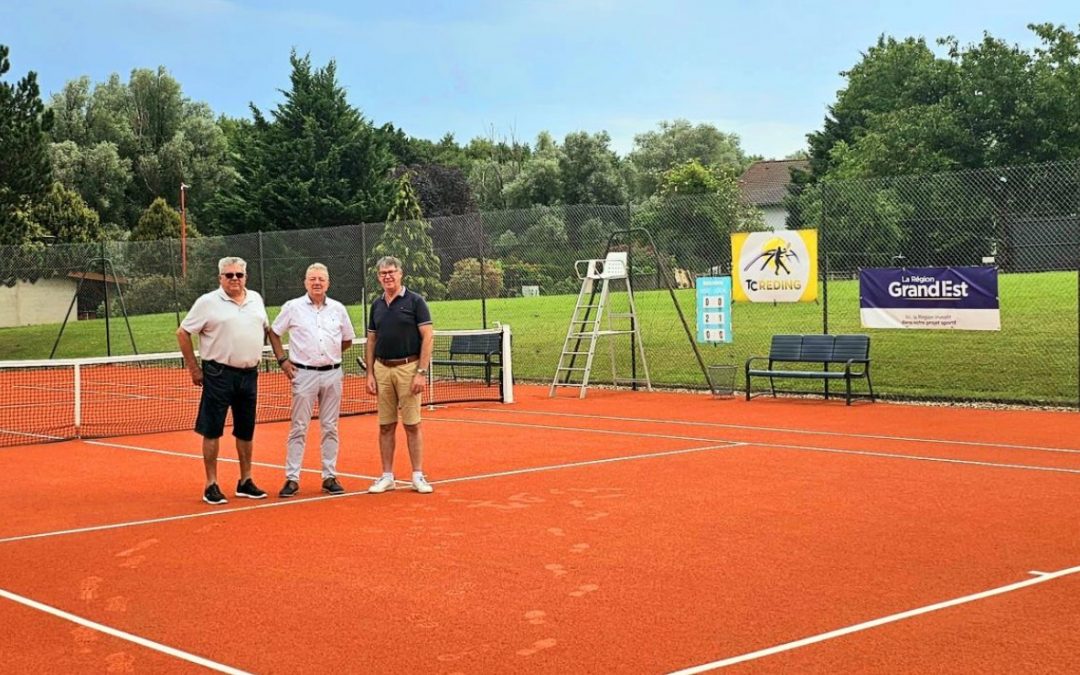 TC Réding – Les nouveaux terrains de tennis sont opérationnels